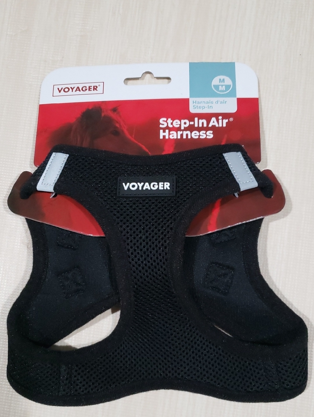 Voyager Black Step-In Air Dog Harness - Medium